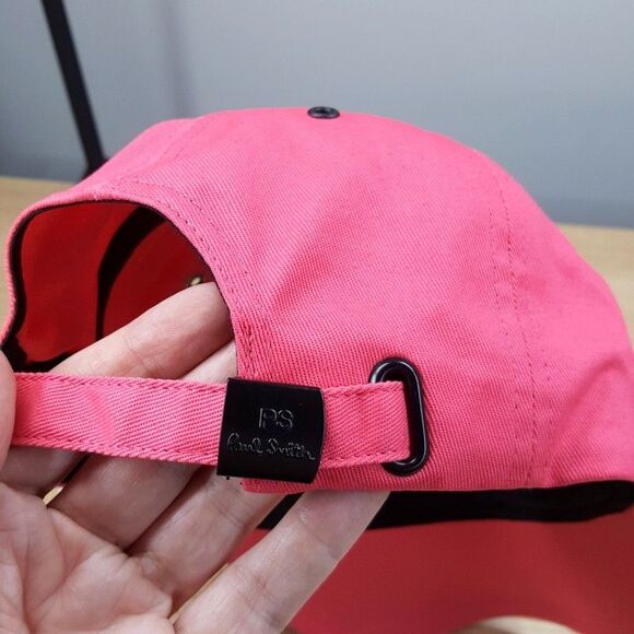 PAUL SMITH Mens Hat Pink Baseball Cap Zebra Logo One Size - Picture 4 of 7